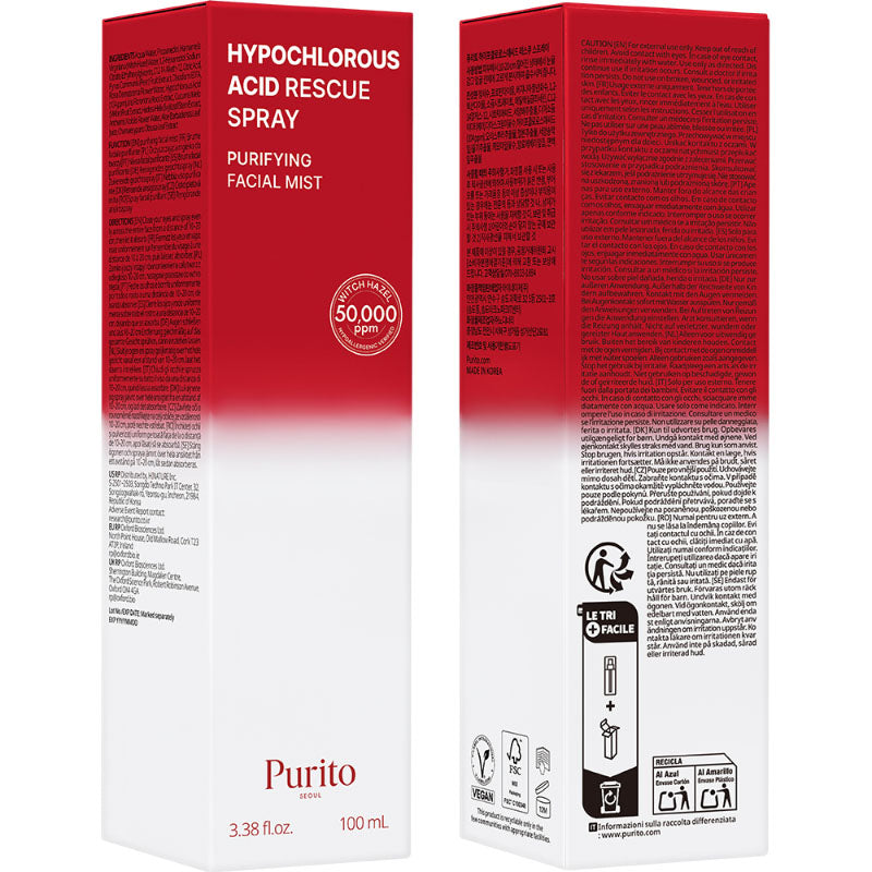 Purito Hypochlorous Acid Rescue Spray 100ml
