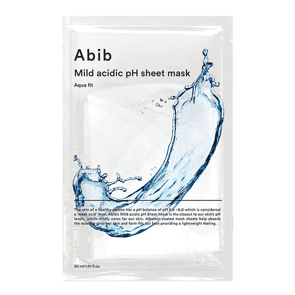 Abib Mild Acidic pH Sheet Mask - 6 Types Aqua Fit
