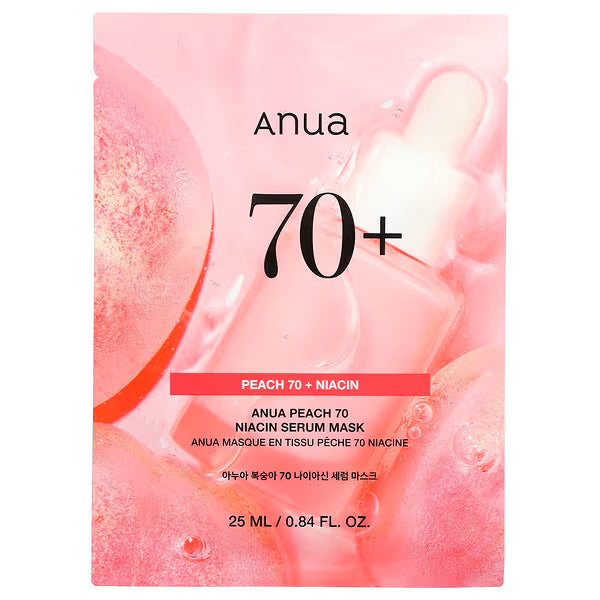 Anua Peach 70 Niacin Serum Mask - 25ml x 1 sheet