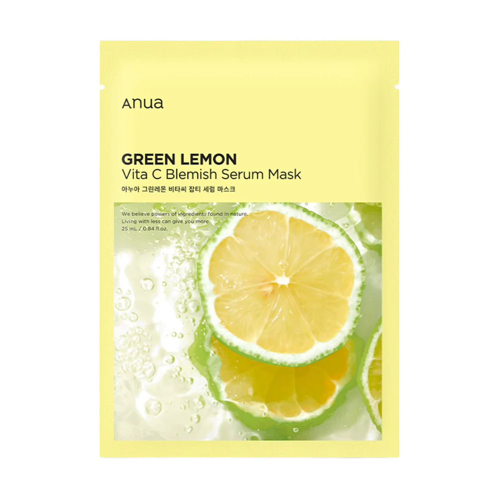 Anua green lemon vita C blemish serum mask 1pc