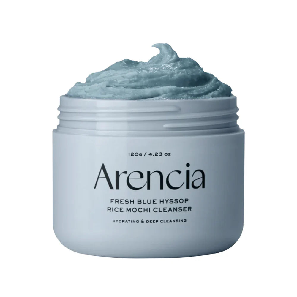 Arencia Fresh Blue Hyssop Rice Mochi Cleanser 120g