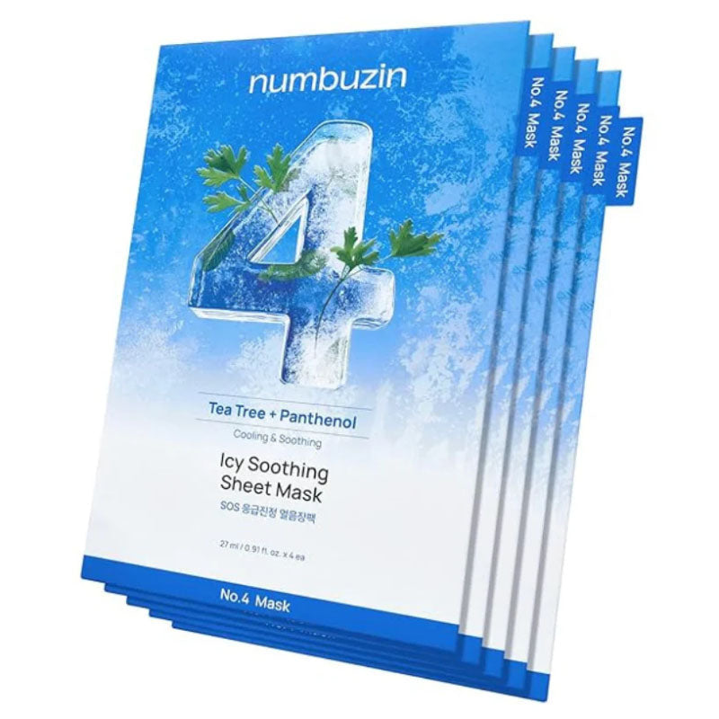 Numbuzin No.4 SOS Icy Soothing Sheet Mask 27ml Renewed - Image 2
