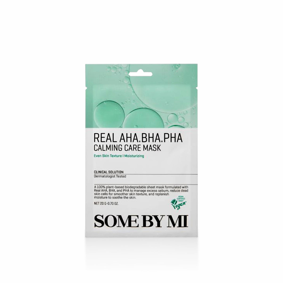 Some By Mi Real AHA BHA PHA Calming Care Mask, single sachet