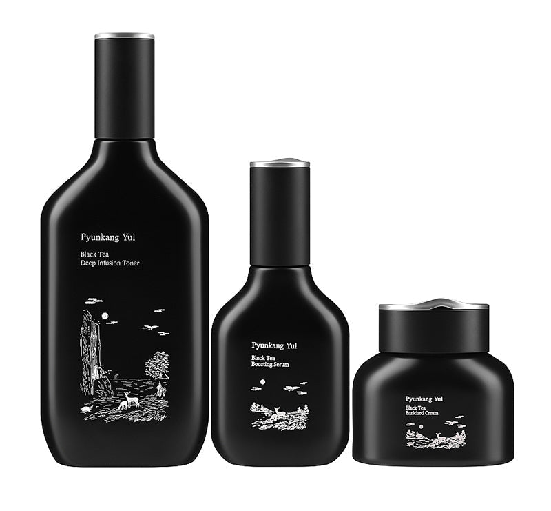 Pyunkang Yul Black Tea Line Gift Set (Toner, Serum & Cream)
