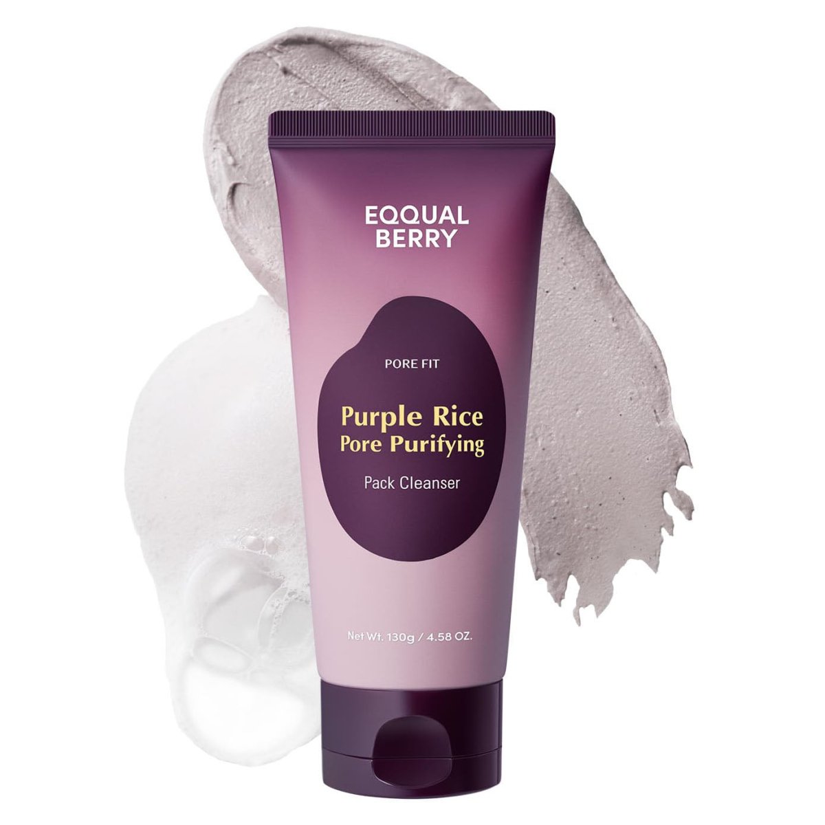 Eqqualberry Purple Rice Pore Purifying Pack Cleanser 130g - Image 1