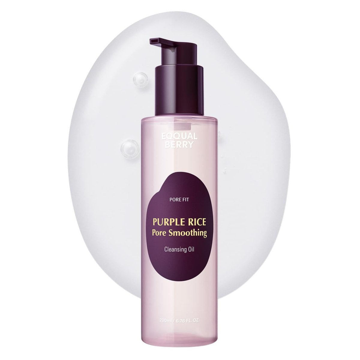 Eqqualberry Purple Rice Pore Smoothing Cleansing Oil 200ml - Image 1