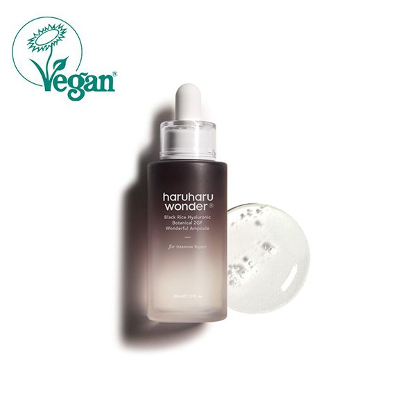 Haruharu Wonder Wonder Black Rice Hyaluronic Botanical 2GF Wonderful Ampoule 30ml - Image 1