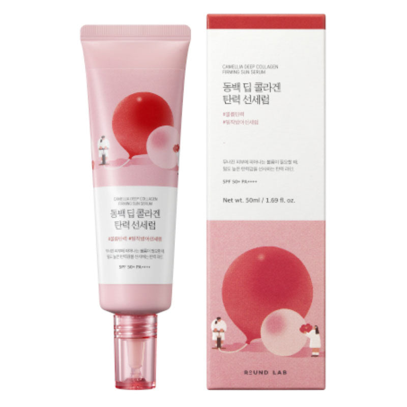 Round Lab Camellia Deep Collagen Firming Sun Serum 50ml - Image 1