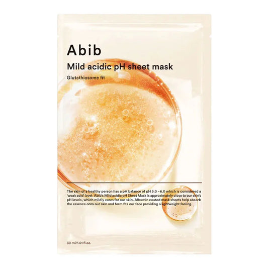 Abib Mild Acidic pH Sheet Mask - 6 Types [Glutathiosome Fit]