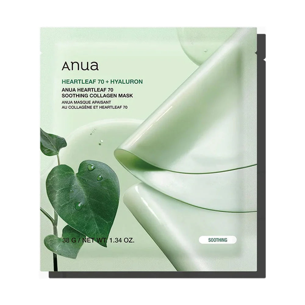 Anua Collagen Mask - 3 Types Heartleaf 70 Soothing