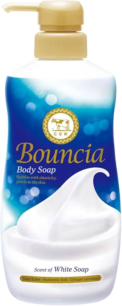 Cow bouncia body wash 480ml jasmine & honey pear scent(limited edition