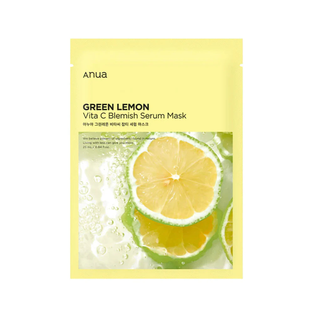 Green Lemon Vita C Blemish Serum Mask 25ml 1 Mask