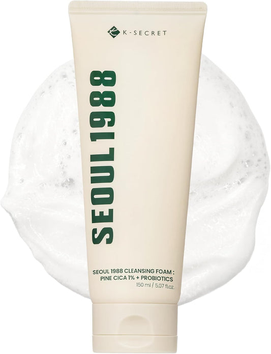 K-secret SEOUL 1988 Cleansing Foam : Pine Cica 1% + Probiotics 150ml