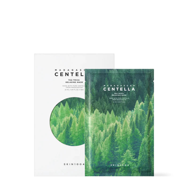 Skin1004 madagascar centella tea-trica relaxing mask 1pc