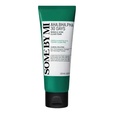 Some By Mi AHA,BHA,PHA 30 Days Miracle Acne Clear Foam  - 100ml