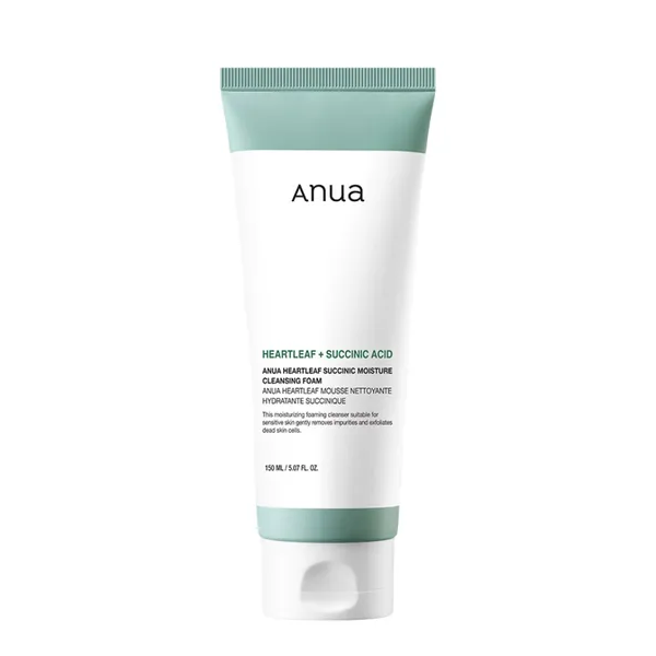 Anua Heartleaf Succinic Moisture Cleansing Foam 150ml - Image 1