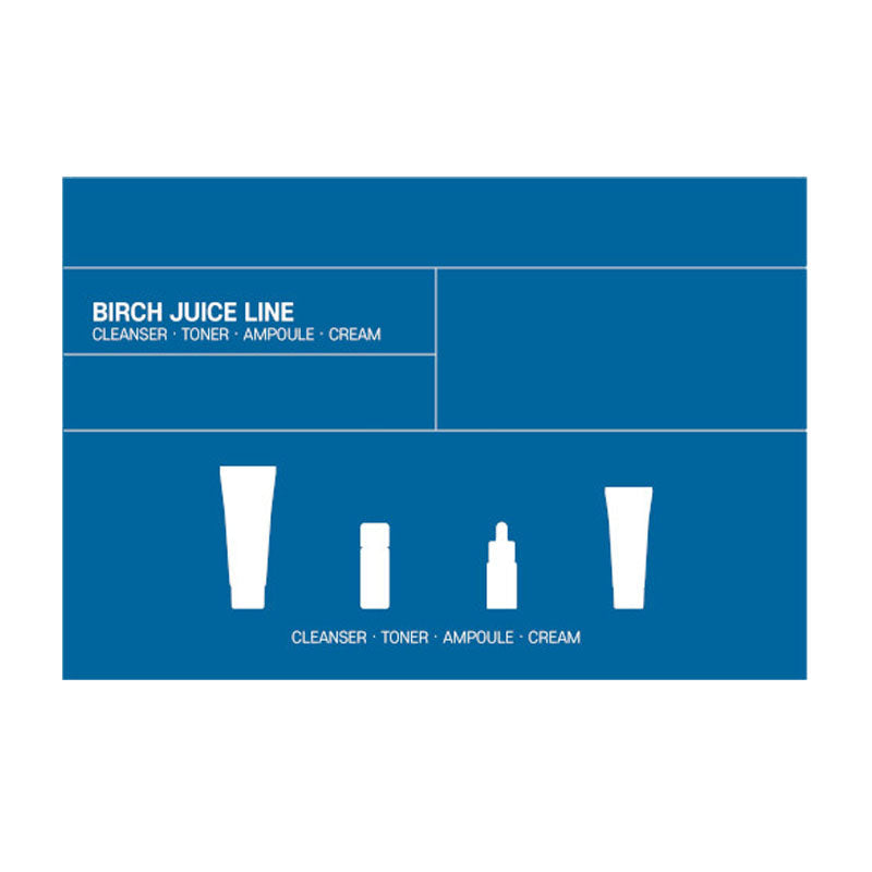 Round Lab Birch Juice Line Skin Care Trial Kit (4pcs)