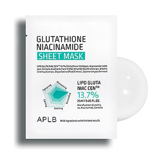 APLB Glutathione Niacinamide Sheet Mask 25ml - Image 1
