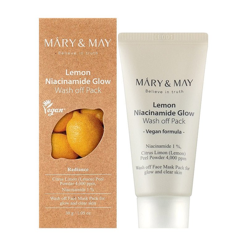 Mary & May Lemon Niacinamide Glow Wash-Off Pack 30g - Image 1
