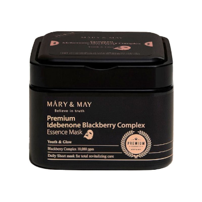 Mary & May Premium Idebenone Blackberry Complex Essence Mask 20pc - Image 1