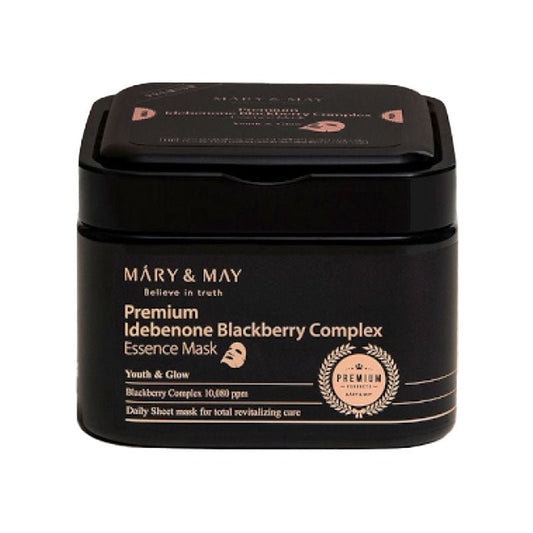 Mary & May Premium Idebenone Blackberry Complex Essence Mask 20pc - Image 1