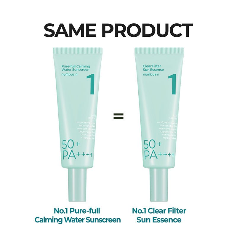 Numbuzin No.1 Clear Filter Sun Essence (Pure-full Calming Water Sunscreen) 50ml - Image 2
