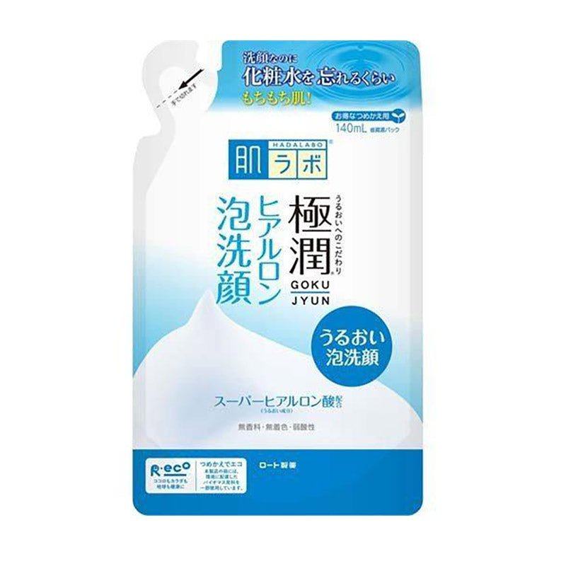 Rohto Hada Labo Goku-Jyun Hyaluron Cleansing Foam Refill 140ml - Image 1