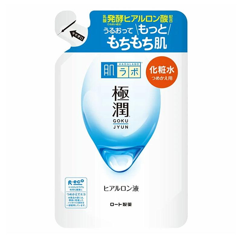 Rohto Hada Labo Goku-Jyun Hyaluronic Acid Clear Lotion Moist Refill 170ml - Image 1