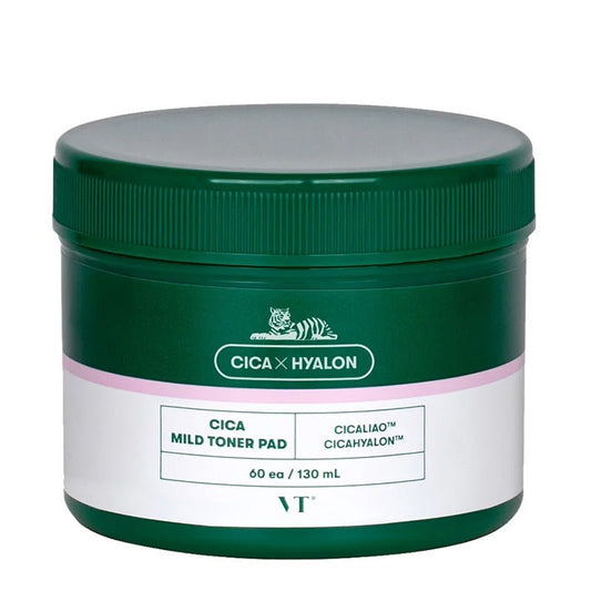 VT Cosmetics Cica Mild Toner Pad 60 pcs - Image 1