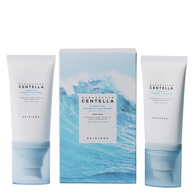 Skin1004 Madagascar Centella Hyalu-Cica Water-Fit Sun Serum Twin Pack (50ml x 2)