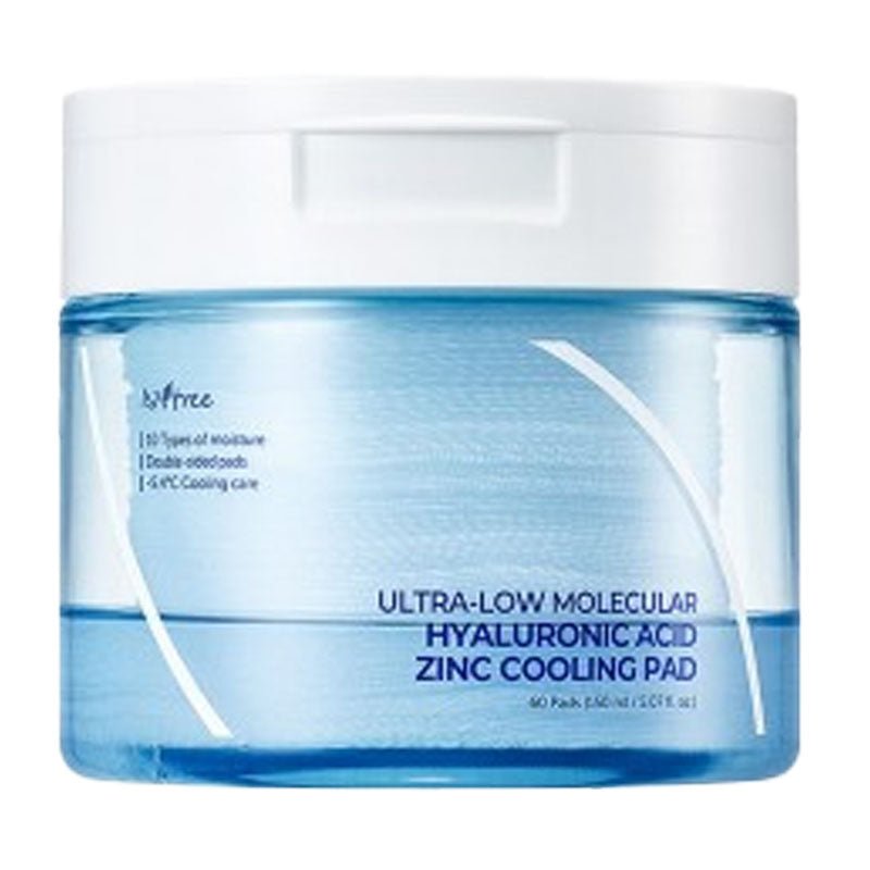 Isntree Ultra-Low Molecular Hyaluronic Acid Zinc Cooling Pad (60ea)
